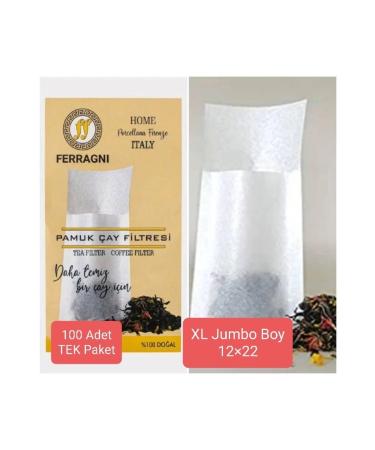 FERRAGNI Porcellana Firenze Tea Brewing Bag (Tea Filter) XL JUMBO SIZE Single Pack (100 Pieces) - Buy Online on GoSupps.com