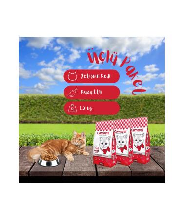 Carnaval Lamb Adult Cat Food 4.5kg (3X1.5KG) - Buy Online on GoSupps.com
