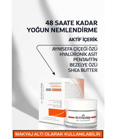 Dermoday Moisturizing Cream Containing Calendula and Hyaluronic Acid Combination - Buy Online on GoSupps.com
