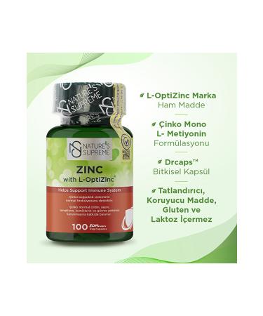 Natures Supreme Zinc 15 Mg 100 Capsules - Buy Online on GoSupps.com