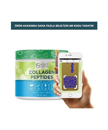 Natures Supreme Collagen Peptides Powder 100 gr Unflavored - Buy Online on GoSupps.com