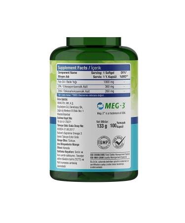 Natures Supreme Omega 3 1000 Mg 100 Capsules - Buy Online on GoSupps.com