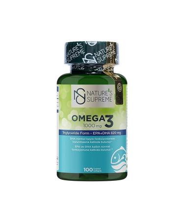 Natures Supreme Omega 3 1000 Mg 100 Capsules