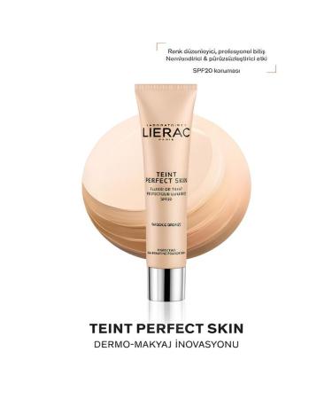 Lierac Te nt Perfect Skin Perfecting Illuminating Foundation Beige Bronze Illuminating Fluid Foundation