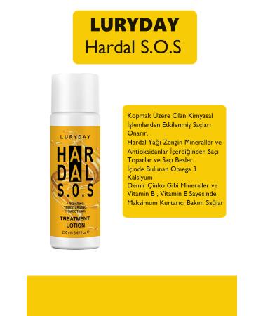 LURYDAY Professional Mustard Sauce for Extremely Damaged Hair Emergency Detox Hair Care 250 ml - Buy Online on GoSupps.com