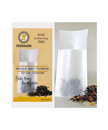 FERRAGNI Porcellana Firenze Tea Brewing Bag (Tea Filter) XL JUMBO SIZE Single Pack (100 Pieces) - Buy Online on GoSupps.com