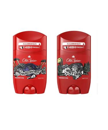 Old Spice Night Panther Men's Stick Deodorant 50 ml + Wolfthorn Men's Stick Deodorant 50 ml