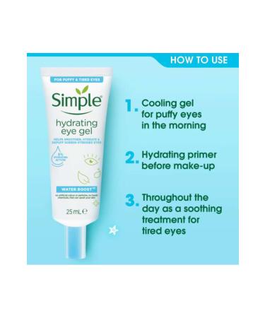 Simple Water Boost Hydrating Eye Gel 25 Ml - Buy Online on GoSupps.com