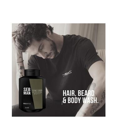 Sebastian Wella Men's Seb Man The Multi Tasker 3 In 1 - Hair & Beard & Body Shampoo 250 Ml / GEM-D6C5588-74