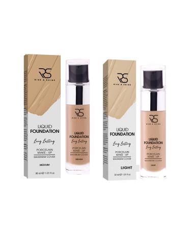 rise and shine Liquid Foundation Light & Liquid Foundation Medium