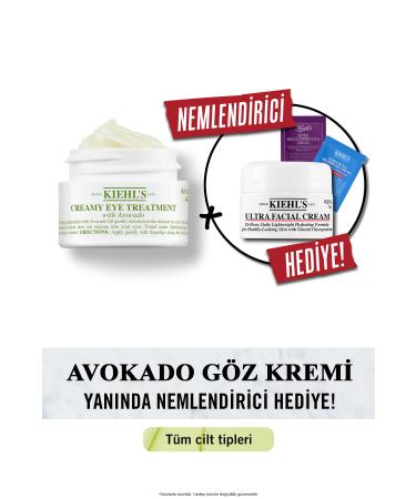 Kiehl's CREAMY EYE TREATMENT INTENSELY MOISTURIZING EYE CREAM WITH AVOCADO 14 ML KEYON1017