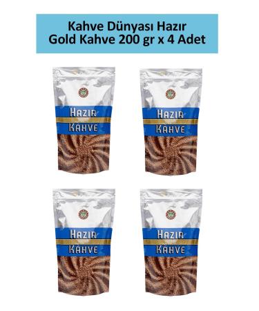 Coffee World Gold Instant Coffee 200 gr x 4 Pieces