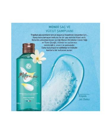 Yves Rocher Monoi Hair and Body Shampoo 400 ml Exotic care for your body and hair 400 ml - Buy Online on GoSupps.com