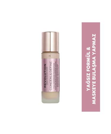 Revolution EFFECTIVE RESULT-CONCEAL & DEFINE LONG-LASTING FOUNDATION F5