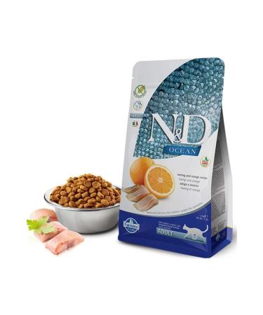 N & D Nd Grain Free Fish & Orange Adult Cat Food 1.5 Kg