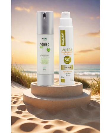 Dermoskin Acn Mat Sun Cream 50 Ml - Anti-Acne and Anti-Blemish Cream Adaleb Plus 50 ml