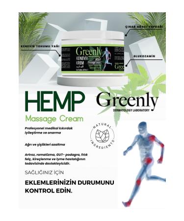greenly Greenly Hemp Cream Hemp Cream Massage And Cream100 Ml x 2 pcs - Buy Online on GoSupps.com