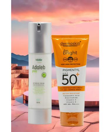 Dermoskin Be Bright Pigmetyl 50spf 75ml Sunscreen Adaleb Plus Blemish Wrinkle Acne Cream 50ml