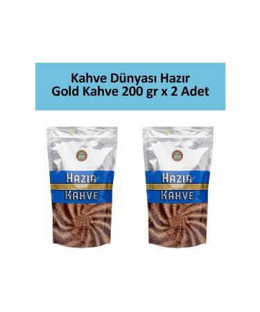 Coffee World Gold Instant Coffee 200 gr x 2 Pieces