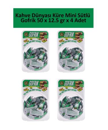 Coffee World Sphere Mini Milk Wafer 50 x 12.5 gr x 4 Pieces