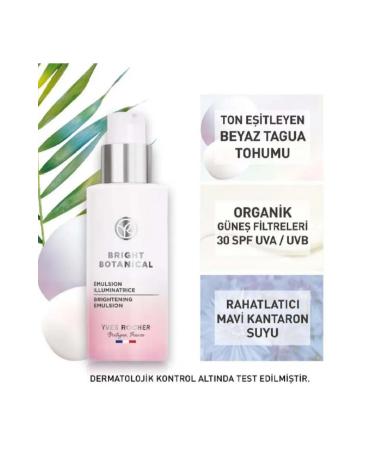 Yves Rocher 30 SPF Emulsion Cream - Anti-Stain and Anti-Wrinkle Herbal Complex Care / Bright Botanical 50ml - Buy Online on GoSupps.com