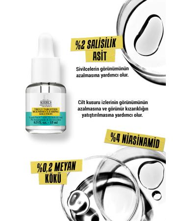 Kiehl's TRULY TARGETED BLEMISH-CLEARING SOLUTION - ILLUMINATING-SHINING SERUM 15 ML KEYON2708 - Buy Online on GoSupps.com