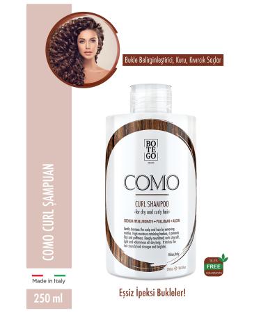 botegohair Como Curl Curl Shampoo 250 ml - Curl Definer / Dry Curly Hair