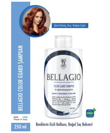 botegohair Bellagio Color Guard Color Protection Shampoo 250 ml for Treated Colored Hair