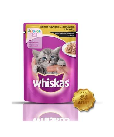 Whiskas Poultry Kitten Wet Food 24x100 gr