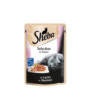 SHEBA Adult Cat Wet Food with Salmon 85 gr (12 PIECES)