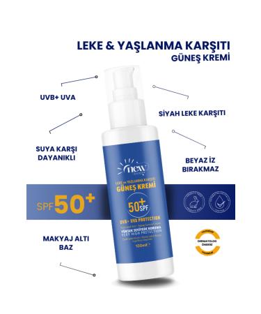 New Cosmetics +50 Spf High Protection Tone Equalizing Sun Cream