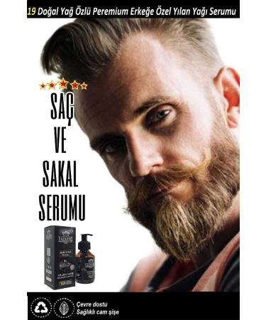 VALENTINES PROFESSIONAL Premium 19 Natural Oil Essence Snake Oil Hair and Beard Serum for Men