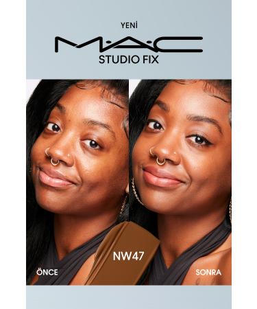 Mac 24 Hour Lasting Matte Foundation - Studio Fix Fluid Spf15 - Color: Nw47 - 30ml - Buy Online on GoSupps.com