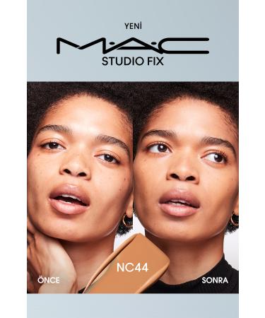 Mac 24 Hour Lasting Matte Foundation - Studio Fix Fluid Spf15 - Color: Nc44 - 30ml - Buy Online on GoSupps.com