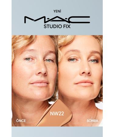 Mac 24 Hour Lasting Matte Foundation - Studio Fix Fluid Spf15 - Color: Nw22 - 30ml - Buy Online on GoSupps.com