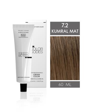 THE COLOR CODES CREAM COLOR HAIR DYE 7.2 BLONDE ASH PEARL 60ML