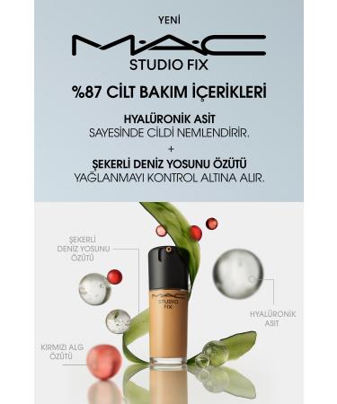 Mac 24 Hour Lasting Matte Foundation - Studio Fix Fluid Spf15 - Color: NC45 - 30ml - Buy Online on GoSupps.com