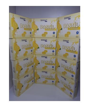 S hhat Pharma Throat Lozenge Lemon & Vitamin C 24 Drops X 12 Pieces