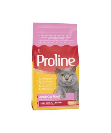 Proline Multi Color Adult Cat Food 1.2kg - 10 Pieces - Buy Online on GoSupps.com