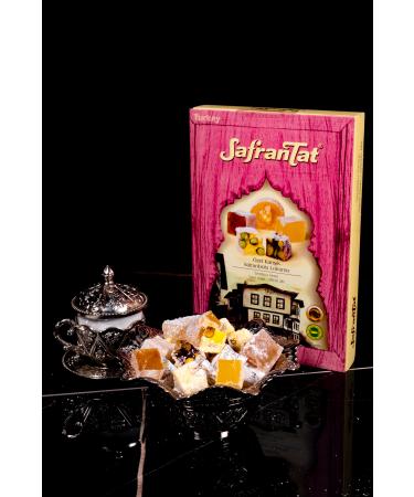 SAFRANTAT Special Mixed (Saffron-Pistachio-Hazelnut-Rose-Mastic) Safranbolu Turkish Delight (NET 670 GR) - Buy Online on GoSupps.com