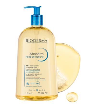 Bioderma Atoderm Huile de Douche 1 Liter (Rinse-off Shower Oil for Dry Sensitive and Atopic Skin) - Buy Online on GoSupps.com