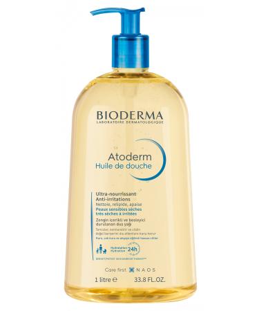 Bioderma Atoderm Huile de Douche 1 Liter (Rinse-off Shower Oil for Dry Sensitive and Atopic Skin)