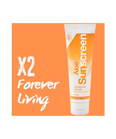 Forever Living Aloe Sunscreen Sun Cream 118 ml - 2 Pieces