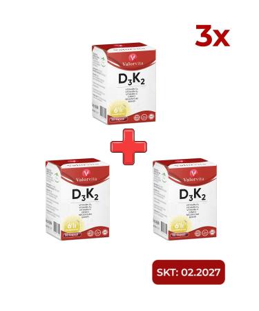 Tabder Pharmaceuticals and Chemicals San Valorvita D3K2 Complex D3K2 Zinc Vitamin C Selenium Copper 3