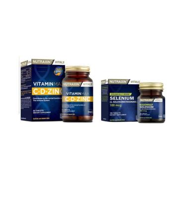 Nutraxin Vitamin Max (Cd-zinc) 60 Tablets Selenium 100 Tablets