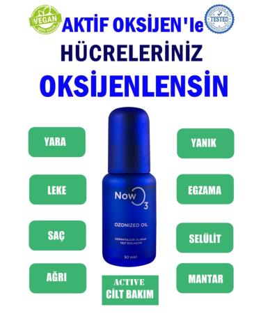 NOWO3 Blue Ozonized Oil - Ozone Oil 50 Ml Active Oxygen Damaged Skin Care