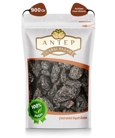 Antep Bazaar Black Grape Seeded Gaziantep Blood Grapes | 900 Gr.