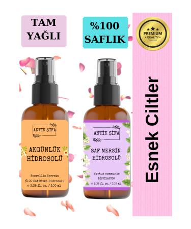 Ancient Healing Bosphorus Water and Myrtle Water 100 ml + 100 ml Natural Frankincense Hydrosol