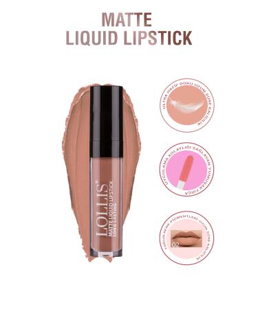 Lollis Matte Liquid Lipstick 02 /matte Liquid Lipstick 02 - Buy Online on GoSupps.com