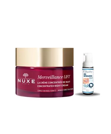 Nuxe Merveillance Lift Concentrated Night Cream 50 ml + Gift Teeth Whitening Foam